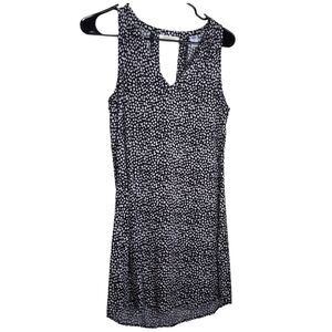 Old Navy Monochrome Dotted Mini Dress